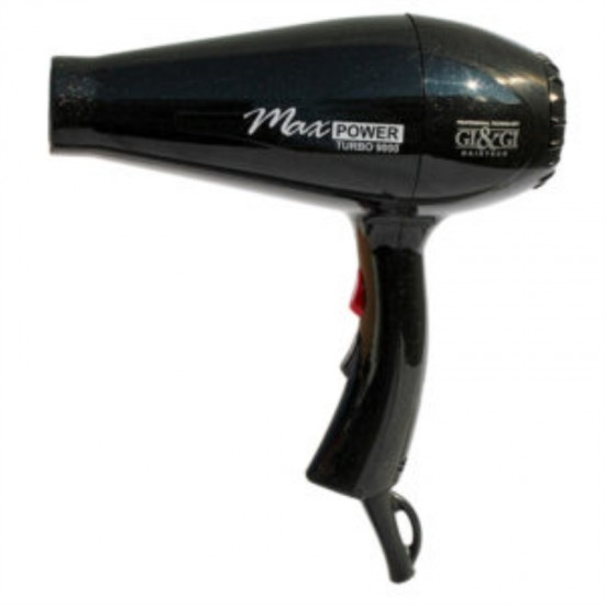 Gi&Gi Hairtech 9000 Max Power Turbo Επαγγελματικό Μαύρο Πιστολάκι Μαλλιών, 2500W Gi&Gi Hairtech 9000 Max Power Turbo Επαγγελματικό Μαύρο Πιστολάκι Μαλλιών, 2500W