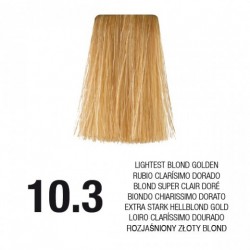 PostQuam Professional Essential Color Κρέμα Βαφή Μαλλιών 60ml ,10,3 Ξανθό Πλατινέ Ντορέ