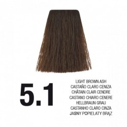PostQuam Professional Essential Color Κρέμα Βαφή Μαλλιών 60ml ,5.1 Καστανό Ανοιχτό Σαντρέ