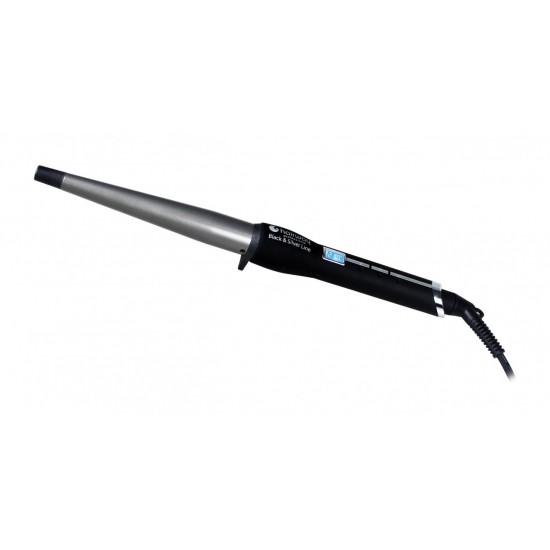 HAIR WAY Ψαλίδι Κώνος Curling Iron Black & Silver Line , 13-25 mm HAIR WAY Ψαλίδι Κώνος Curling Iron Black & Silver Line , 13-25 mm