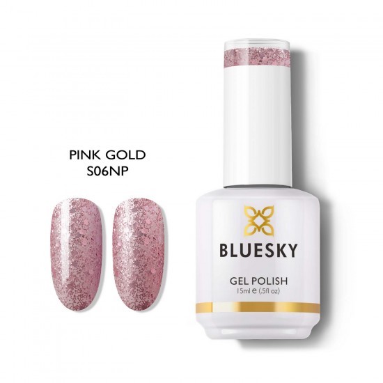 BLUESKY - Sparkling - Παγετα - Γκλίτερ S06N PINK GOLD (GLITTER ΠΑΓΙΕΤΑ ΡΟΖ) 15ml BLUESKY - Sparkling - Παγετα - Γκλίτερ S06N PINK GOLD (GLITTER ΠΑΓΙΕΤΑ ΡΟΖ) 15ml