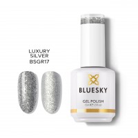 BLUESKY - Shimmering - &Gamma;&kappa;&lambda;ί&tau;&epsilon;&rho; LUXURY SILVER BSGR17 (&Alpha;&Sigma;&Eta;&Mu;&Iota; GLITTER &Epsilon;&Nu;&Tau;&Omicron;&Nu;&Omicron; &Kappa;&Alpha;&Lambda;&Upsilon;&Pi;&Tau;&Iota;&Kappa;&Omicron;) 15ml