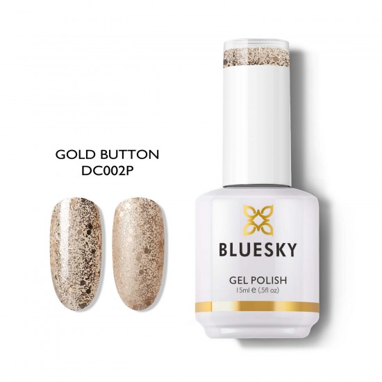 BLUESKY - Sparkling - Παγετα - Γκλίτερ DC002 GOLD BUTTON (GLITTER ΠΑΓΙΕΤΑ ΧΡΥΣΟ) 15ml BLUESKY - Sparkling - Παγετα - Γκλίτερ DC002 GOLD BUTTON (GLITTER ΠΑΓΙΕΤΑ ΧΡΥΣΟ) 15ml