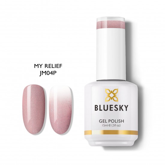 BLUESKY - Spring Season MY RELIEF CANDY04 (ΡΟΖ NUDE ΜΕ SHIMMER) 15ml BLUESKY - Spring Season MY RELIEF CANDY04 (ΡΟΖ NUDE ΜΕ SHIMMER) 15ml