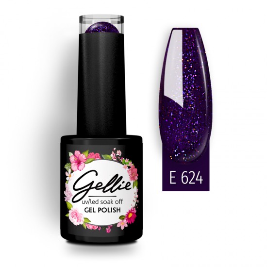 Ημιμόνιμο Βερνίκι Gellie - E 625 Βυσσινί με shimmer Ημιμόνιμο Βερνίκι Gellie - E 625 Βυσσινί με shimmer