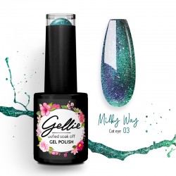 Ημιμόνιμο Βερνίκι Gellie Milky Way 4Ημιμόνιμο βερνίκι με Cat Eye