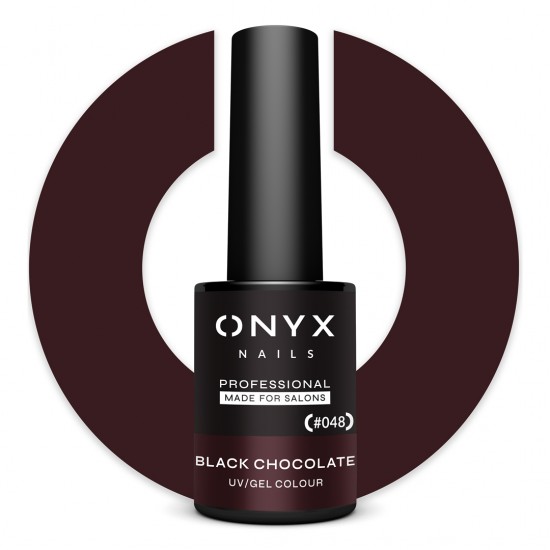 ONYX Ημιμόνιμο βερνίκι 048 Black Chocolate 7 ml