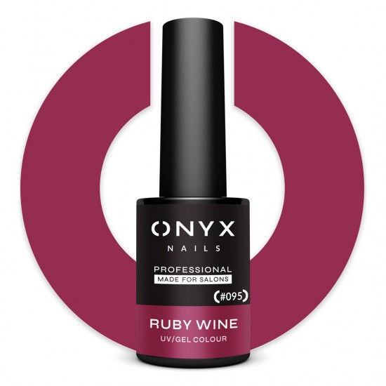 ONYX Ημιμόνιμο βερνίκι 095 Ruby Wine 7 ml