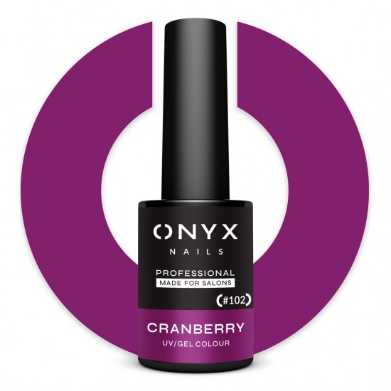 ONYX Ημιμόνιμο βερνίκι 102 Cranberry 7 ml