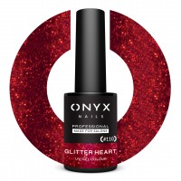 ONYX &Eta;&mu;&iota;&mu;ό&nu;&iota;&mu;&omicron; &beta;&epsilon;&rho;&nu;ί&kappa;&iota; 110 Glitter Heart 7 ml