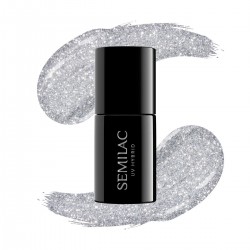 SEMILAC - 093 UV Gel Polish Silver Dust 7ml