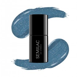 SEMILAC - 324 Gel Polish Sea Blue Shimmer 7 ml